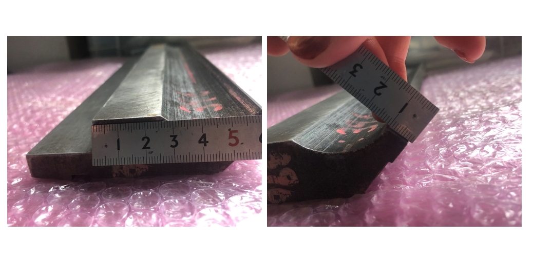 不明 ベンダー金型(パンチ) L396mm