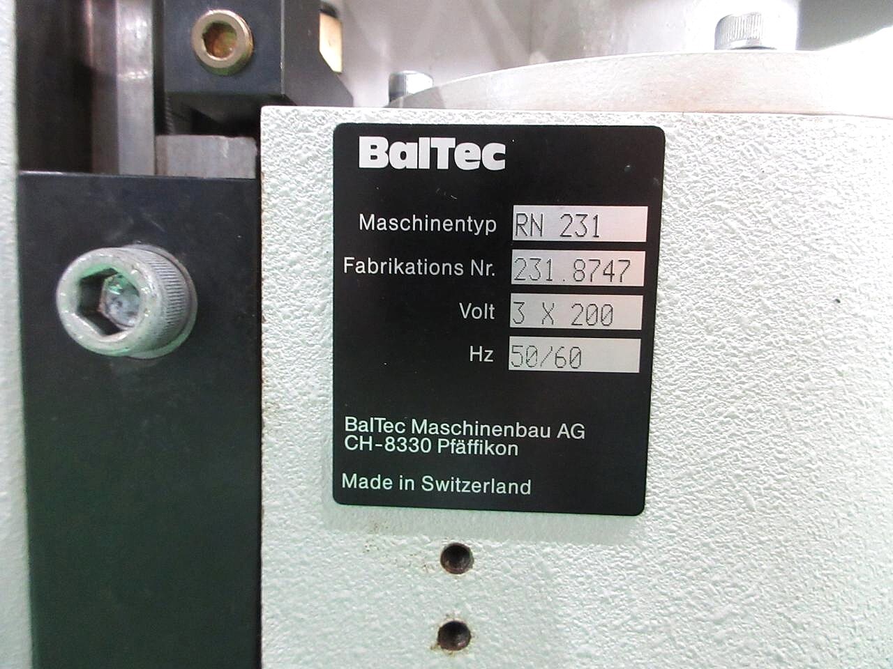 BalTec(仲精機) リベッティングマシン RN231