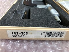 ミツトヨ/Mitutoyo 標準外側マイクロメータ 【標準外側マイクロメータ】M310-75(102-303)