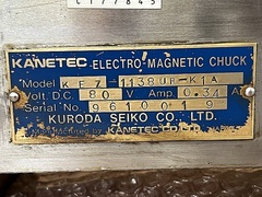 黒田精工 可傾形電磁チャック KE7-1138UR-K1A