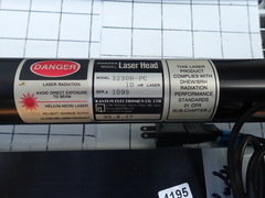 Laser Power Sopply  と  Helium Neon Laser (赤)　 新古品 