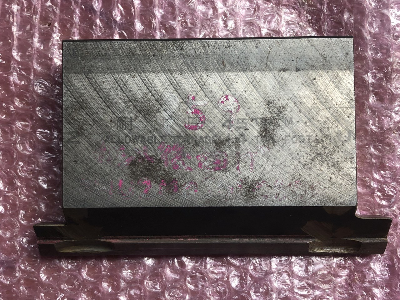 不明 ベンダー金型（パンチ） 159ｍｍ