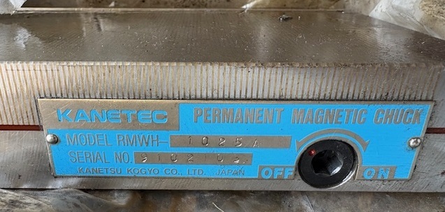カネテック 角型永磁マイクロピッチチャック RMWH-1025A