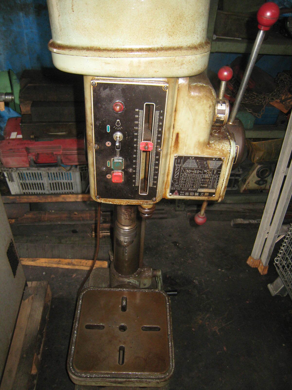 吉田鐵工所 卓上ボール盤 YBD-450F