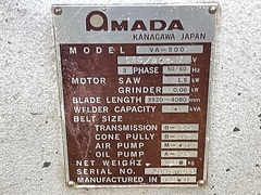 アマダ コンターマシン VA-500