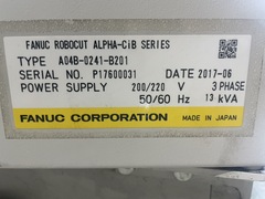 FANUC ワイヤー放電加工機 α-C600iB