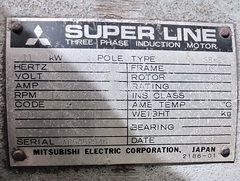MITSUBISHI 11kwモーター 