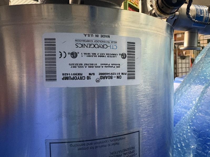 CTI-Cryogenics ON BOARD クライオポンプ 10CRYOPUMP
