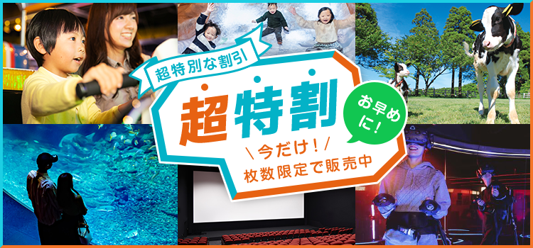 アソビュー！超特割！｜いまだけ超特別な割引！