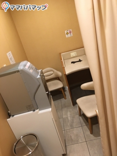 マロニエゲートの授乳室 オムツ替え台情報