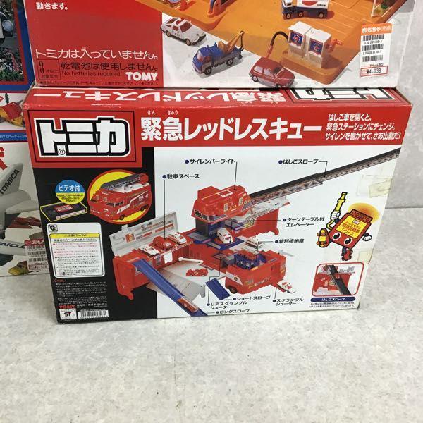 同梱不可 /ジャンク トミカ 緊急レッドレスキュー、トミカビル