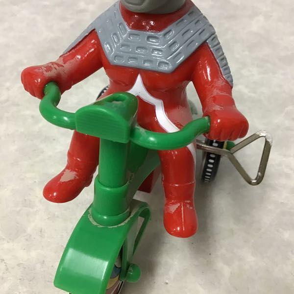 動作確認済/箱無し ブルマァク M1号 ウルトラセブン 三輪車 ソフビ