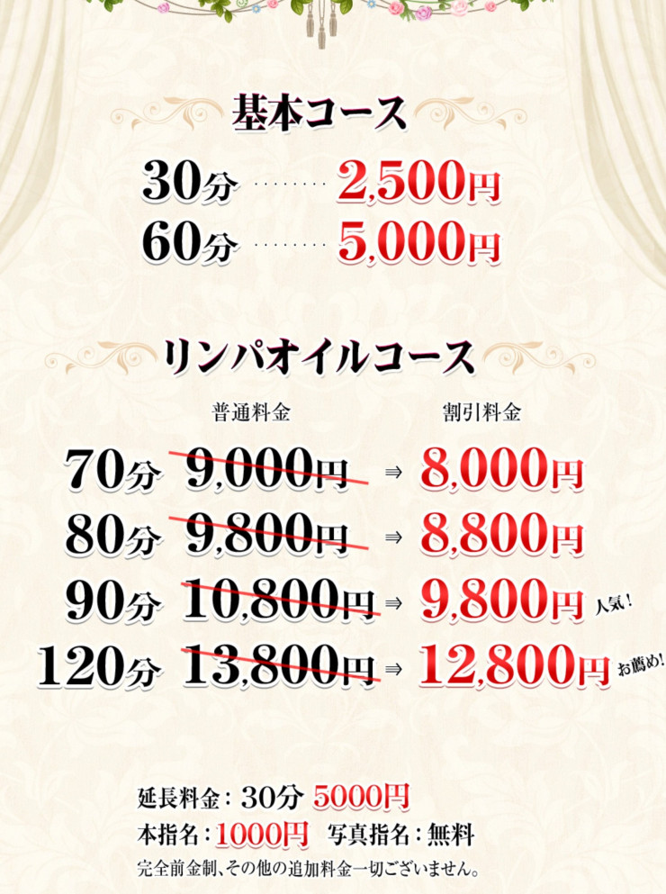 料金表