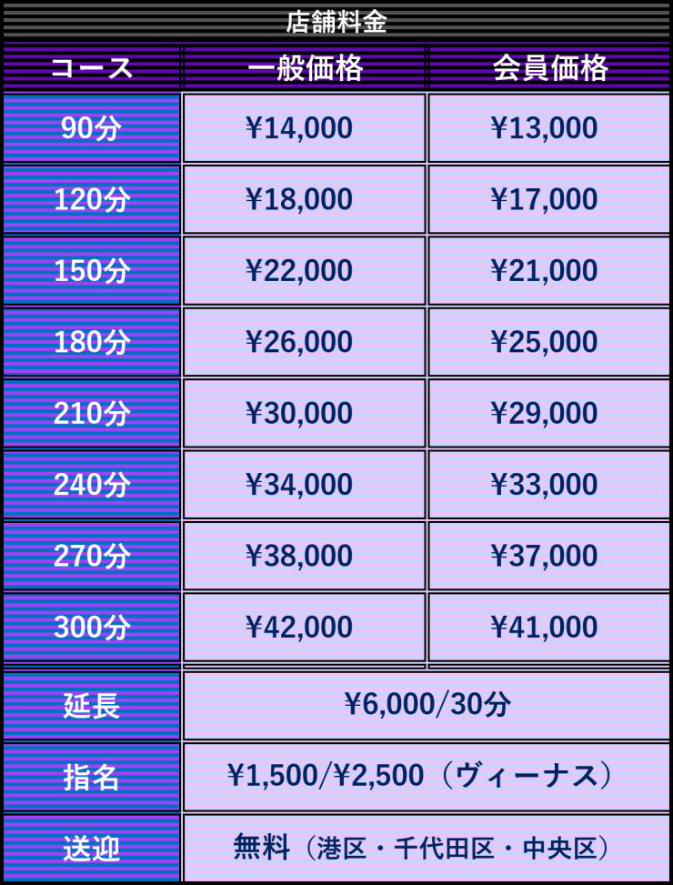 料金表
