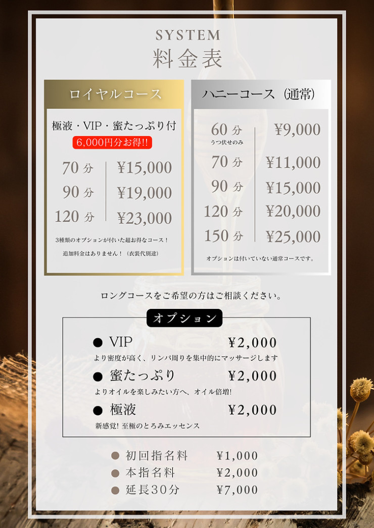 料金表