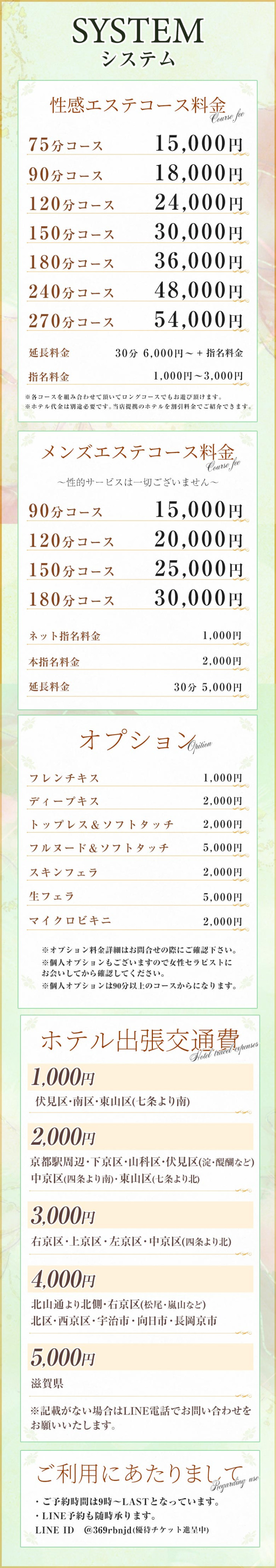 料金表