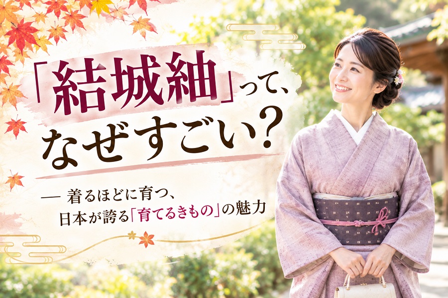 「結城紬」って、なぜすごい？ ― 着るほどに育つ、日本が誇る「育てるきもの」の魅力