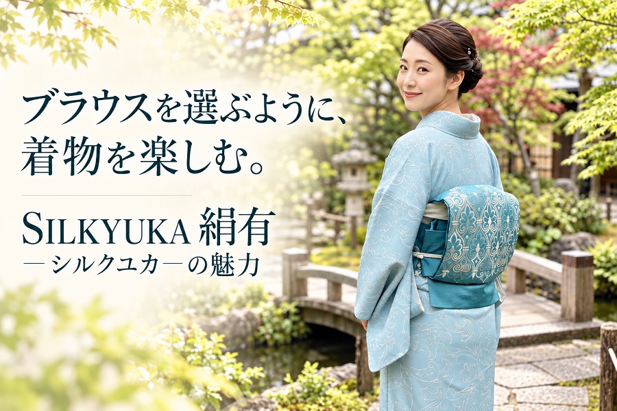 ブラウスを選ぶように、着物を楽しむ。SILKYUKA 絹有―シルクユカ―の魅力