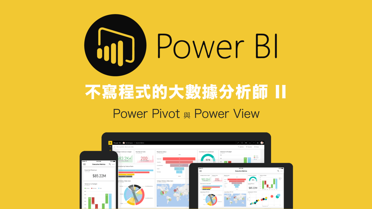ç使¡â¤ä¸å¯«ç¨å¼çå¤§æ¸æåæå¸«IIï¼Power PivotèPower View