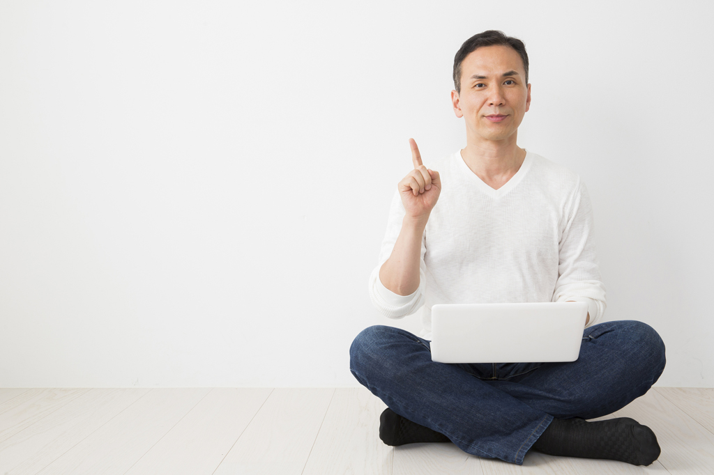 PCと男性