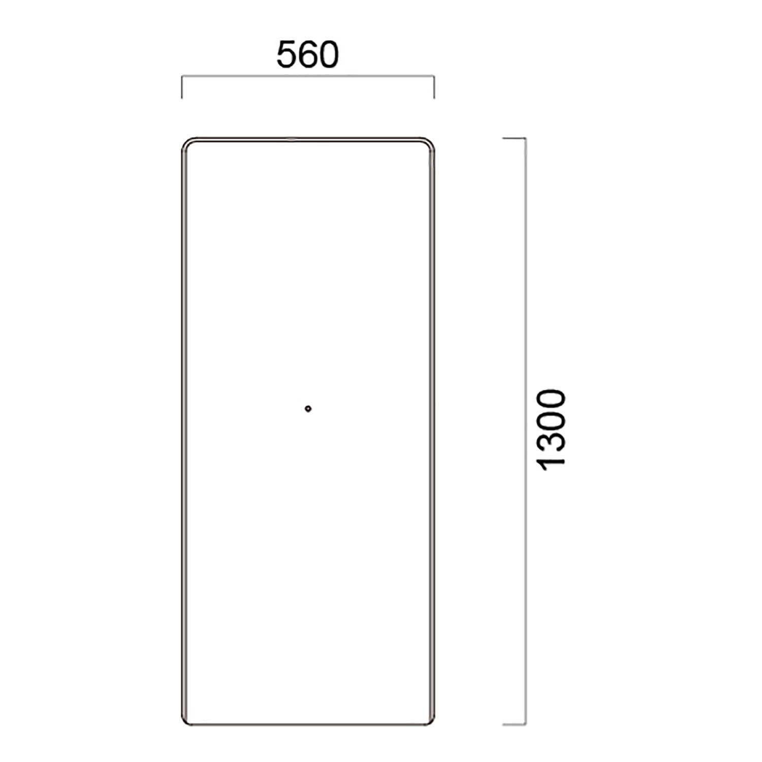 モエリス・バンに取り付けるパネルシリーズ PA9600 バックパネル(パネル厚:30t) 550 _図面