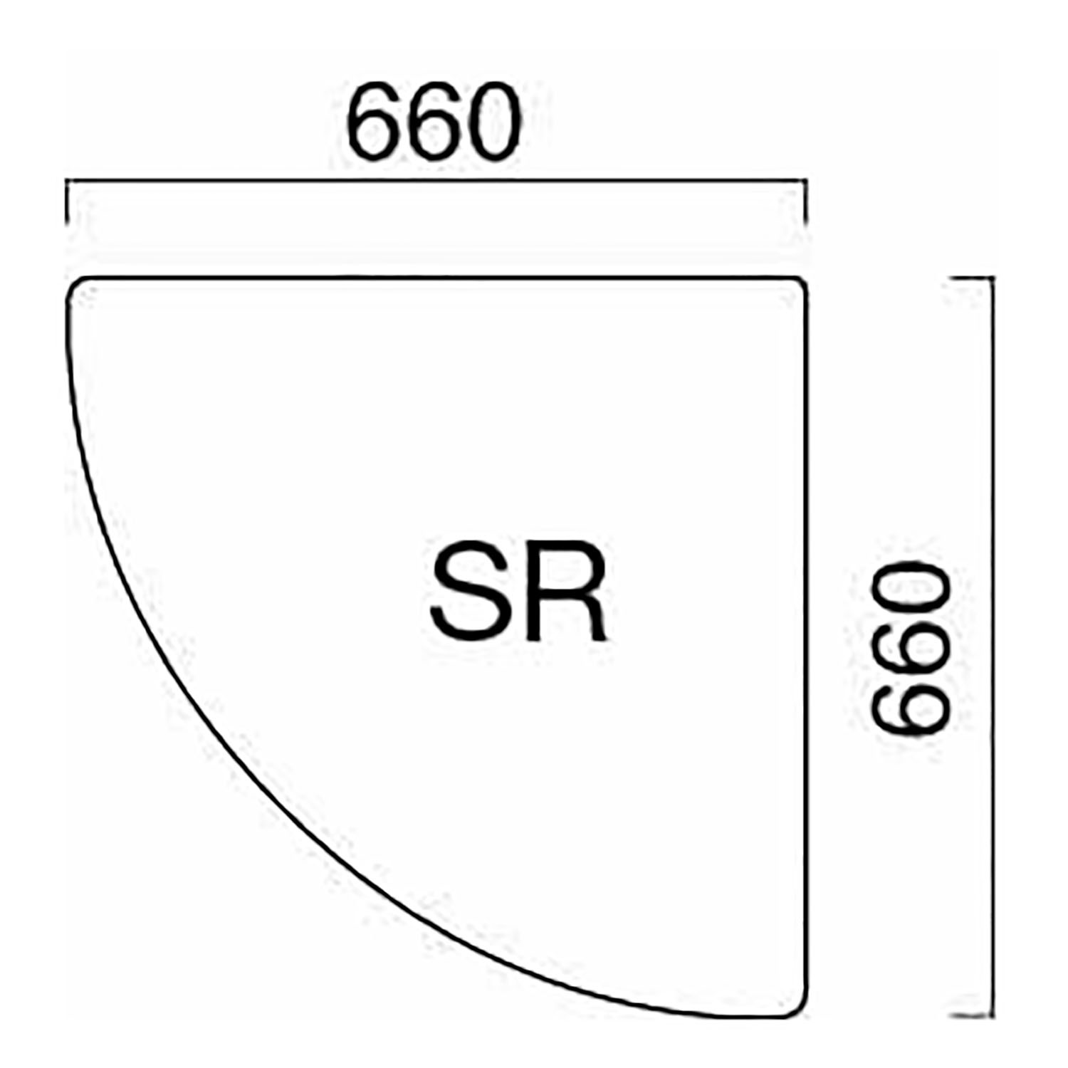 アトースSR コーナースツール(1/4円) プラレッグ仕様PS9151 _図面