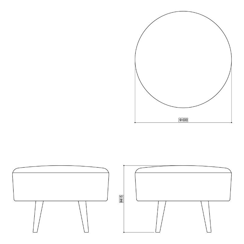 ローテ スツール図面