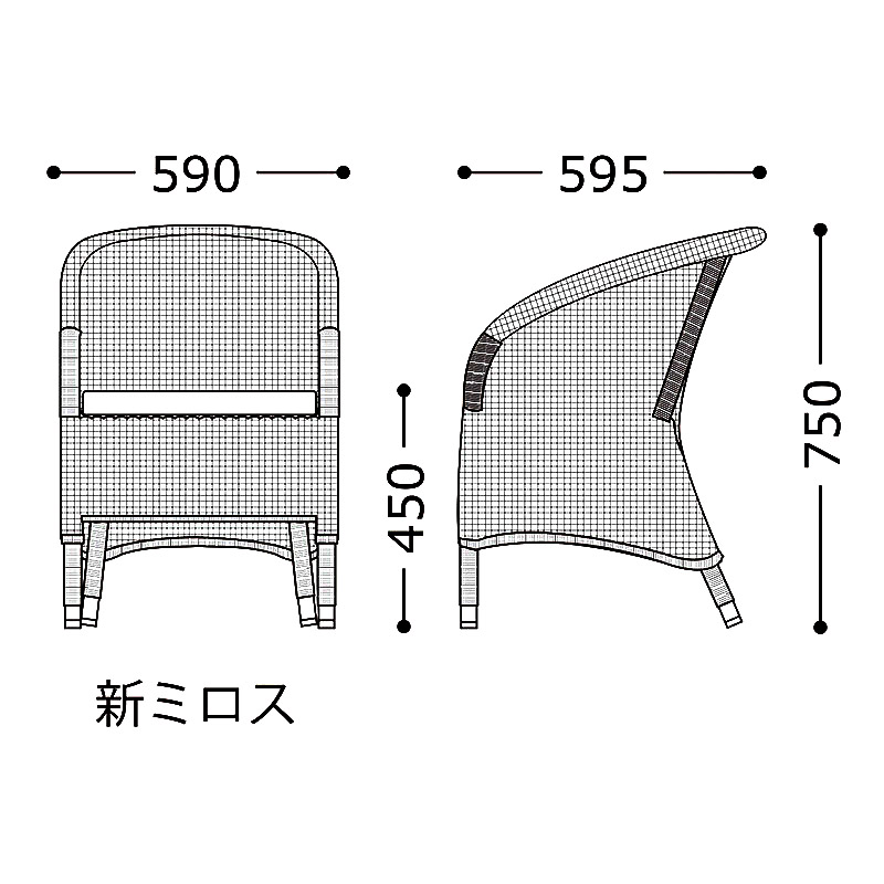 ミロス(屋外対応別張品) _図面