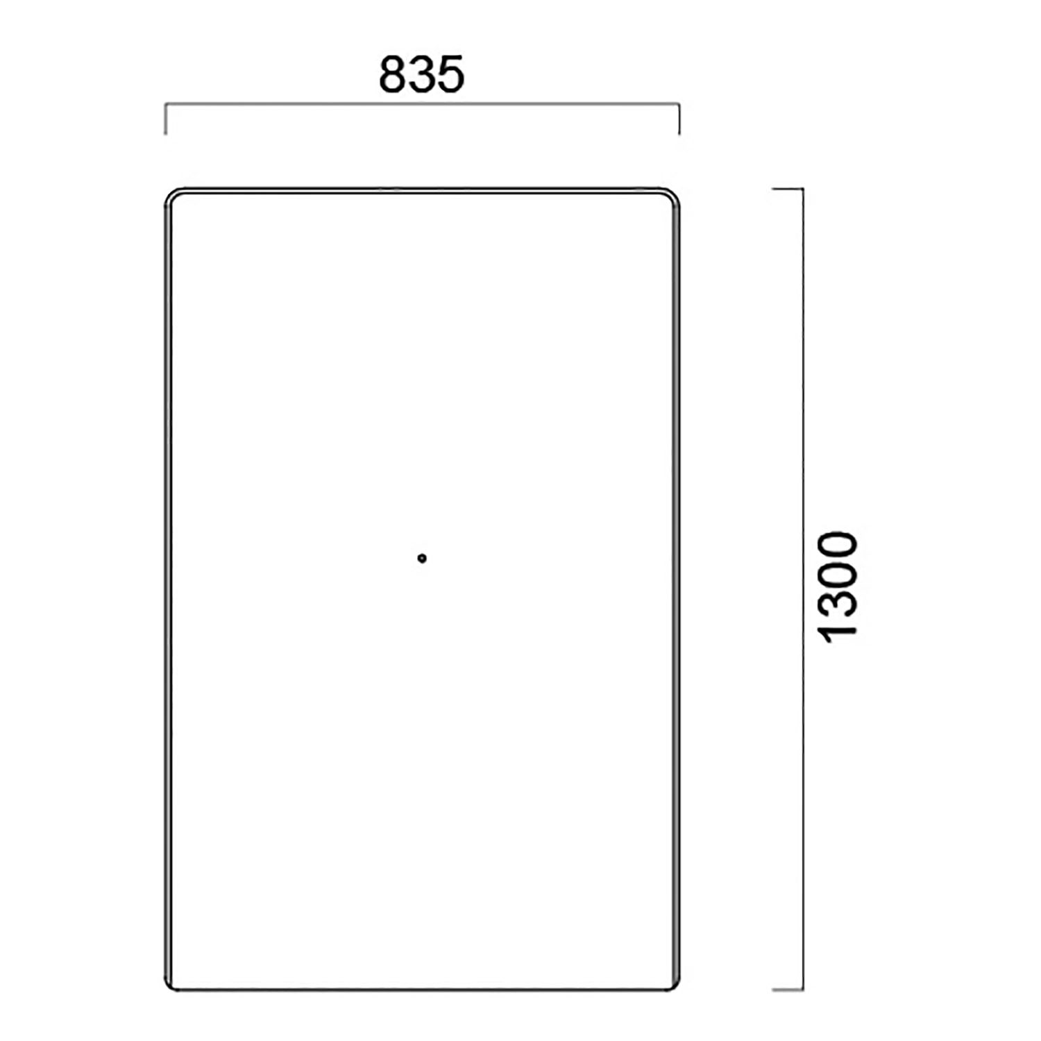 モエリス・バンに取り付けるパネルシリーズ PA9600 バックパネル(パネル厚:30t) 825 _図面