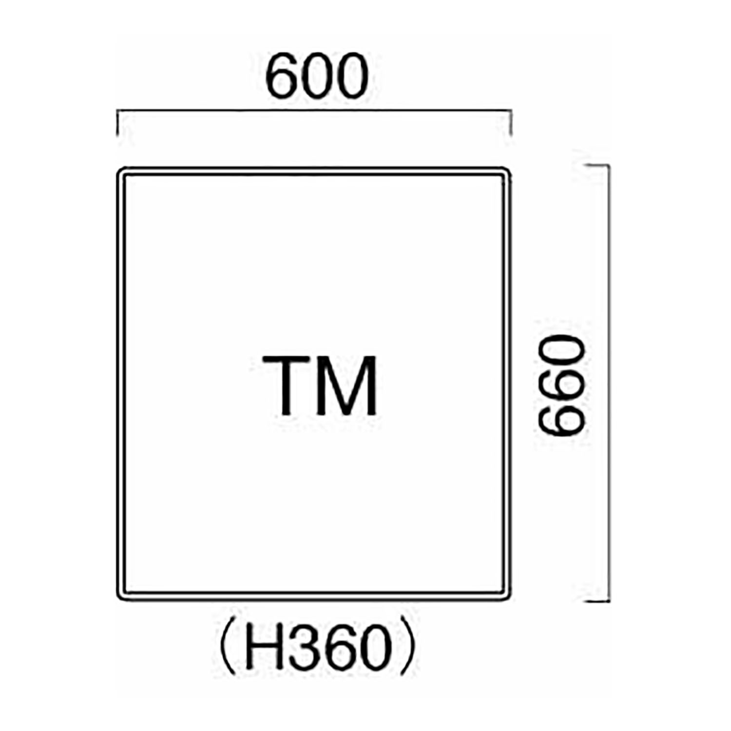 アトースTM サイドテーブル 木台輪木目柄樹脂シート貼り65H _図面