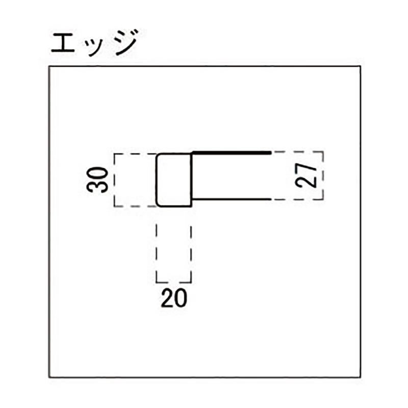 TOP角島 天板別注サイズ _図面