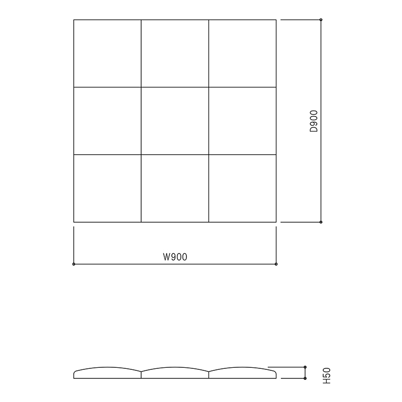 パッソ Qフロアマット W900 _図面