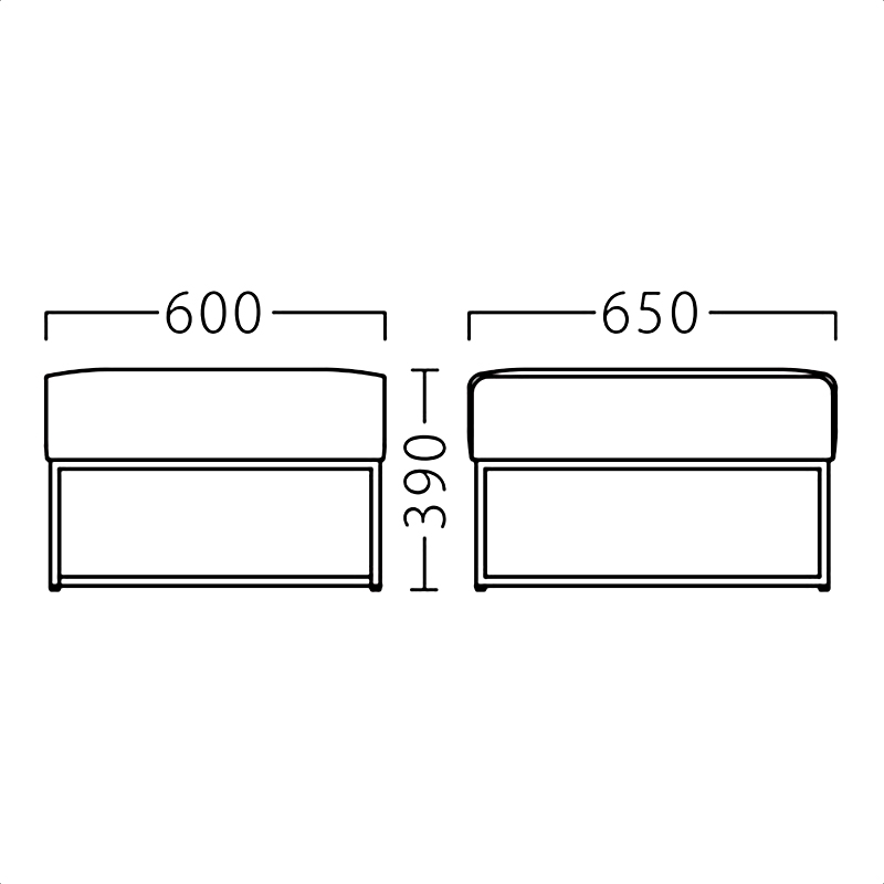 フリーリー スツールBL _図面