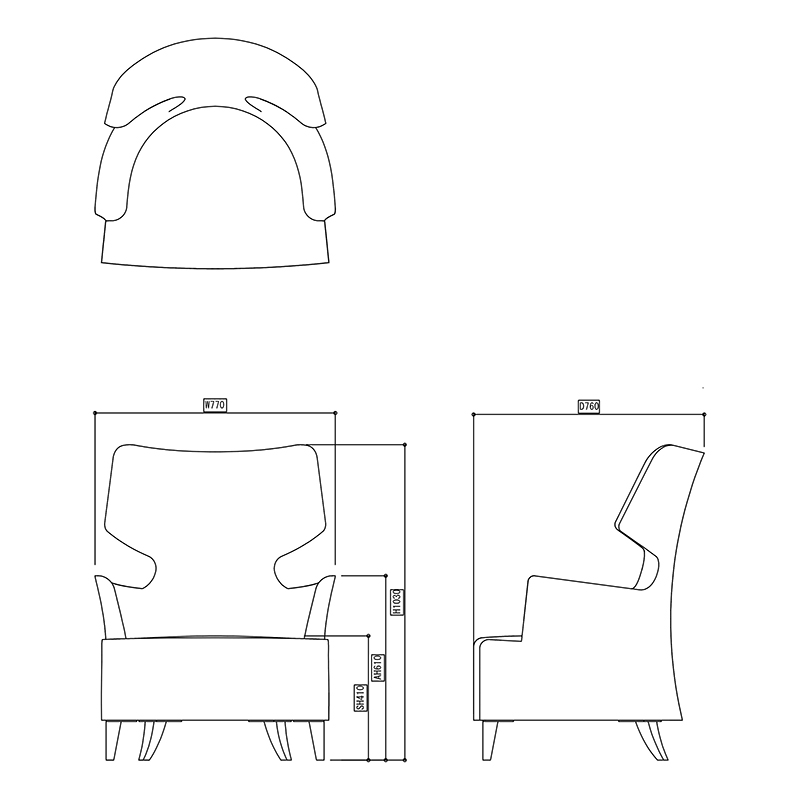 エレファント ソファ _図面