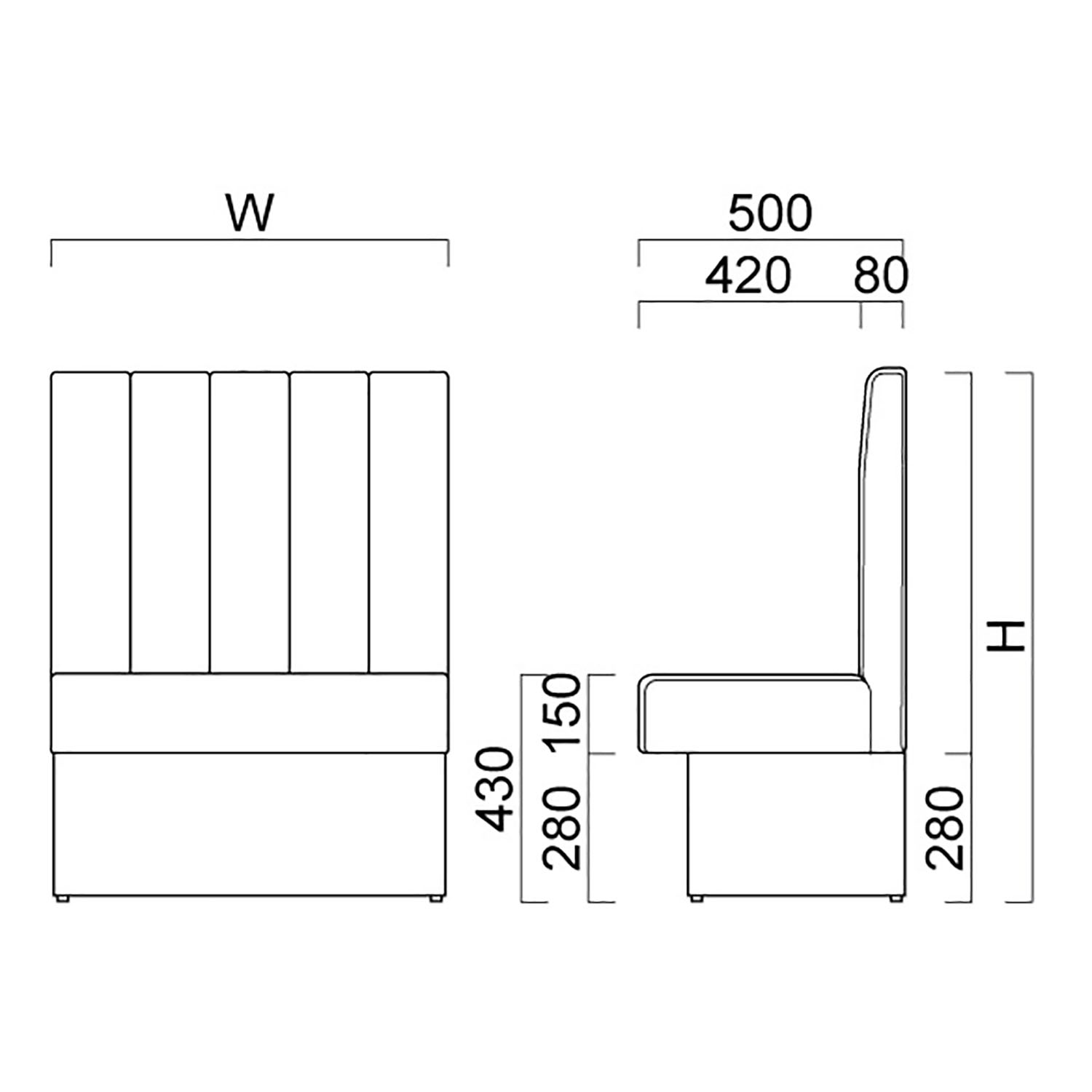 バン A3 D500 壁掛式(収納機能付) OM-1(W~650) _図面