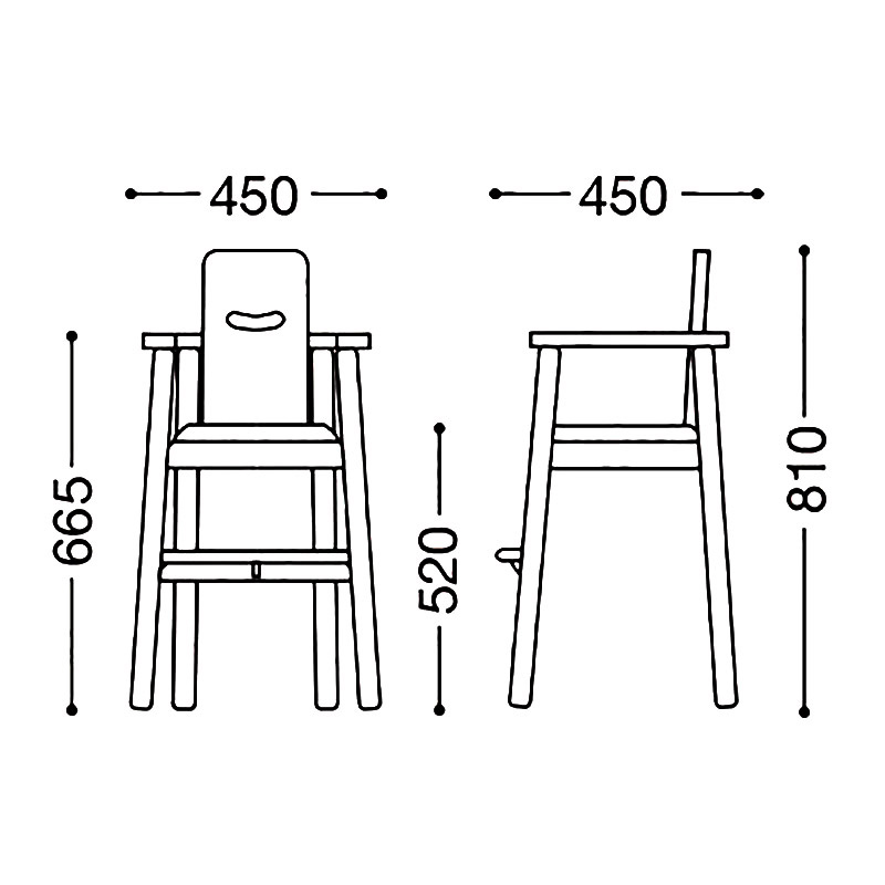子供椅子6号(別張品) _図面