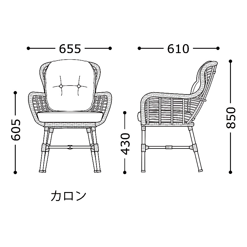カロン(屋外対応別張り品) _図面