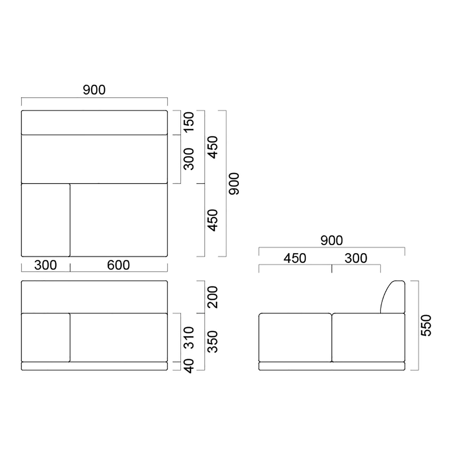 ピキR ソファR+マット図面