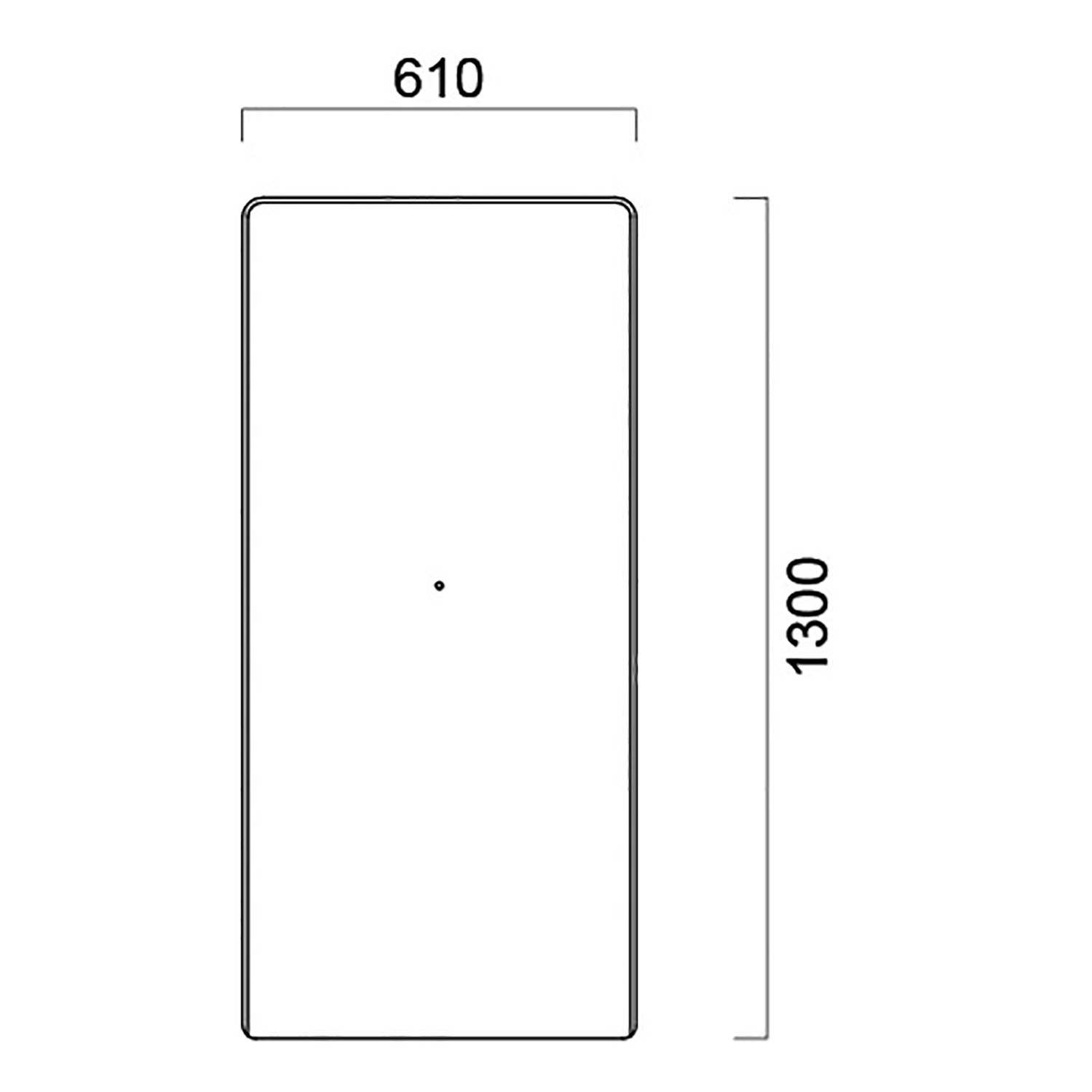 モエリス・バンに取り付けるパネルシリーズ PA9600 サイドパネル(パネル厚:30t) 600 _図面