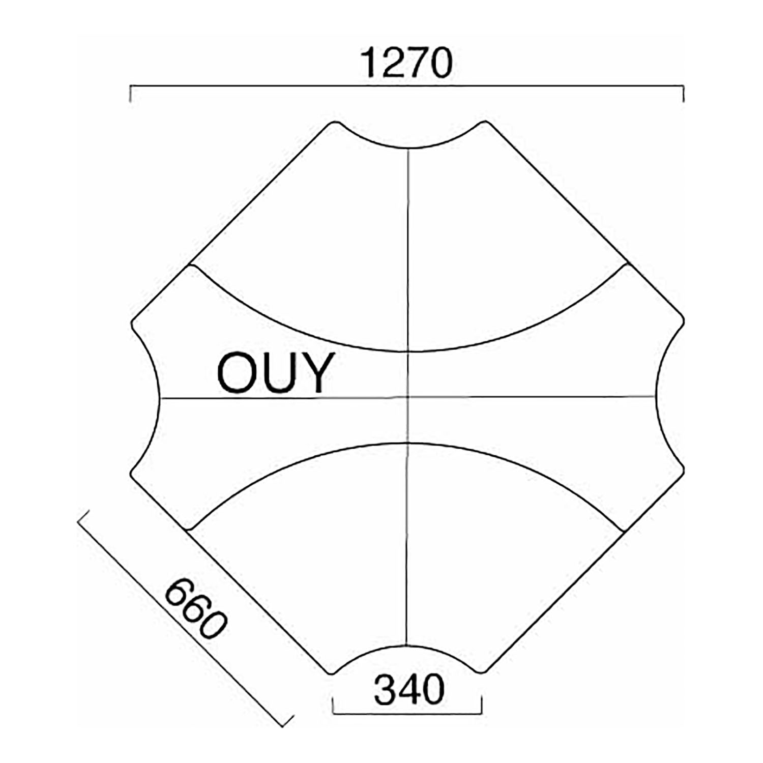 アトースOUY 両面コーナー プラレッグ仕様PS9151 _図面