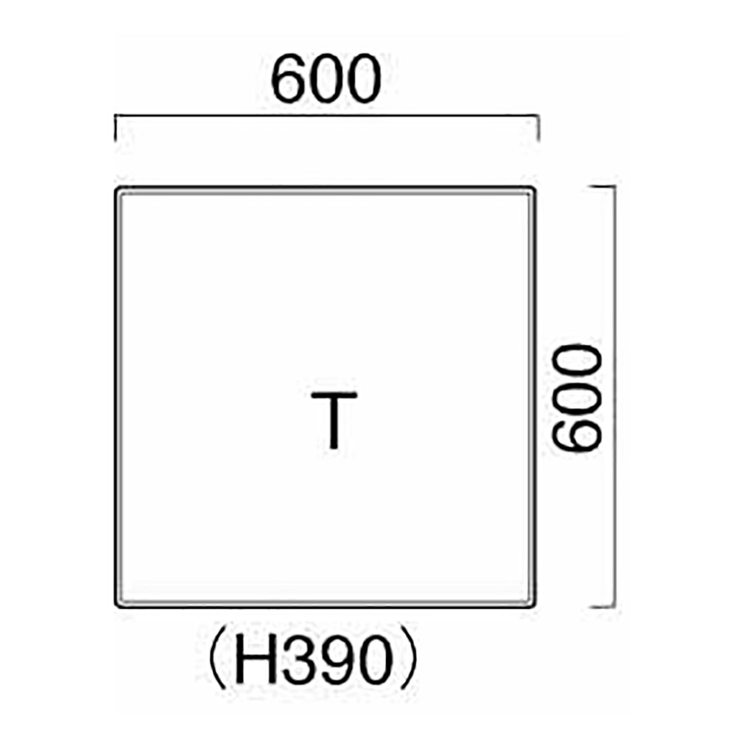 ウィーブT コーナーテーブル _図面