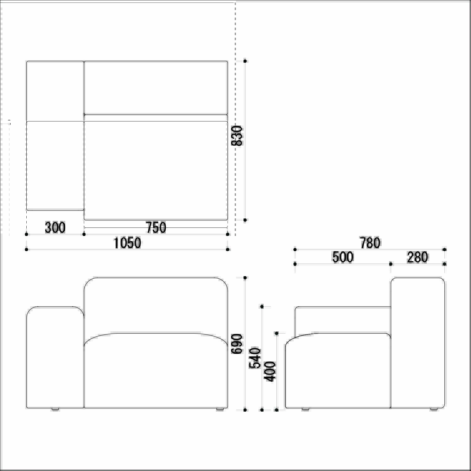 ロトロ 1P ライトアーム図面