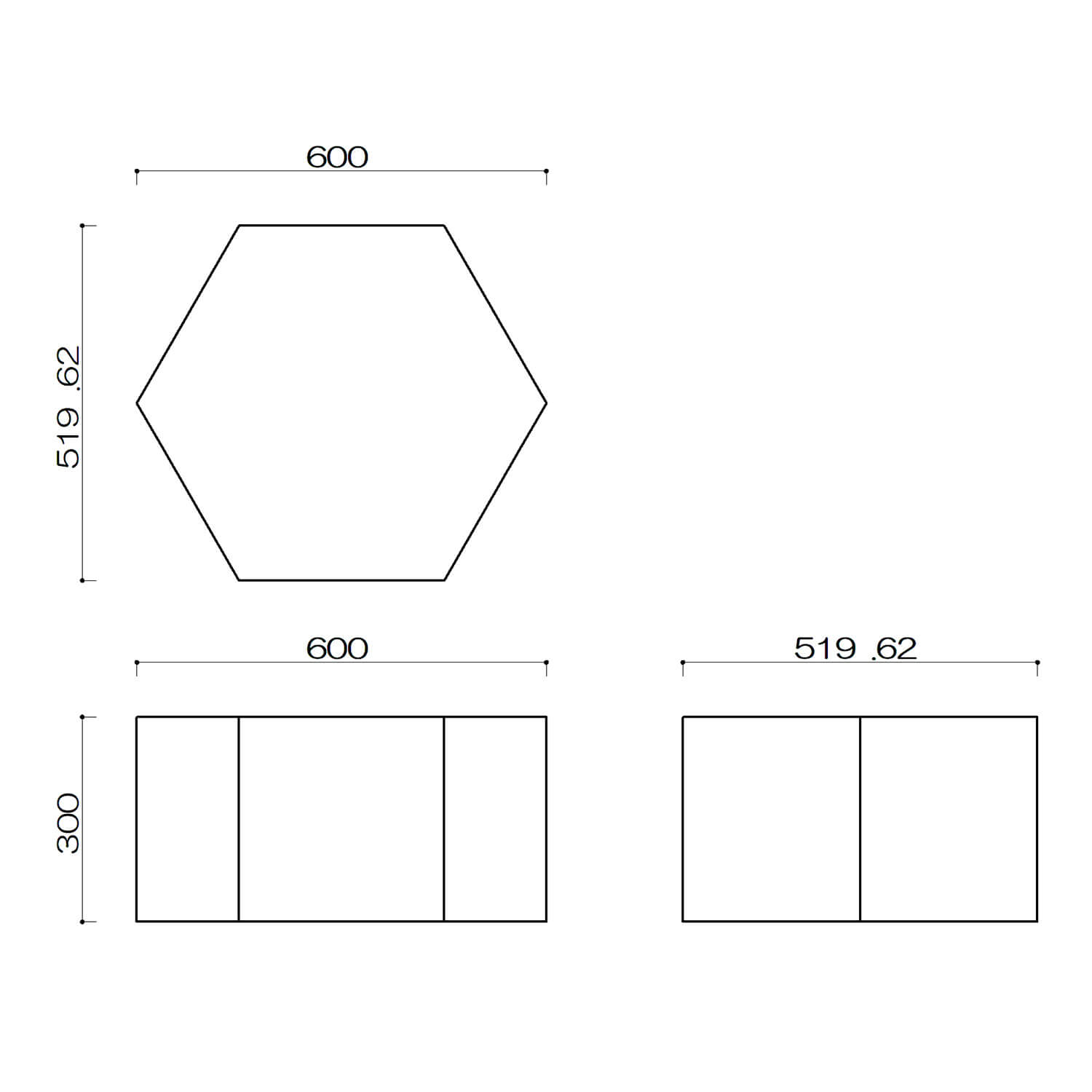 ハニースツール HSM-300図面