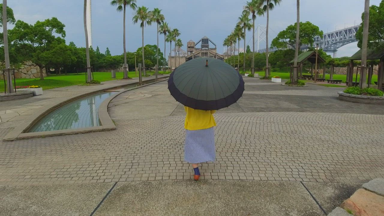 天の泉で水遊び