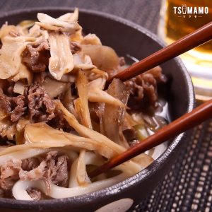 まいたけたっぷり肉うどん