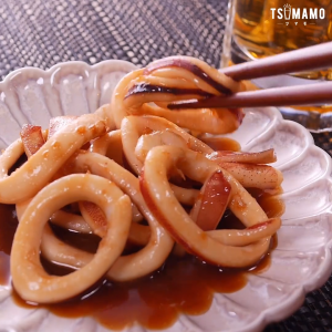 イカのにんにく生姜炒め