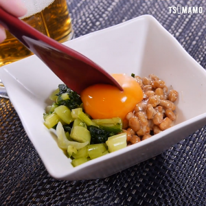 野沢菜納豆