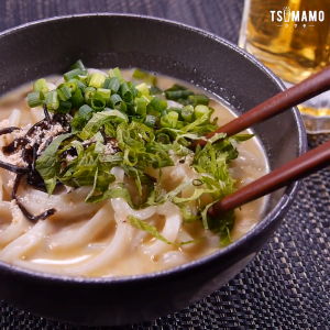 明太クリームうどん