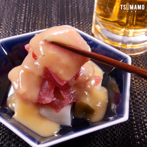 白ネギとマグロのぬた