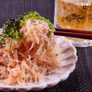 ダイエットおつまみ明太しらたきのレシピ